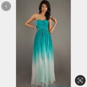 🆕 New La Femme 17004 Ombre Chiffon Prom Dress 6